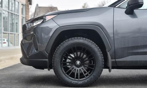 Toyota RAV4 2019 - Black Rhino Kruger 18 inch gloss black wheels rims