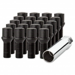 Wielbouten - M14x1.5x27 - Zwart Conisch Kit/set