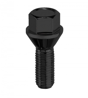 Lugbolts - M14x1.5x25 - Black Conical seat